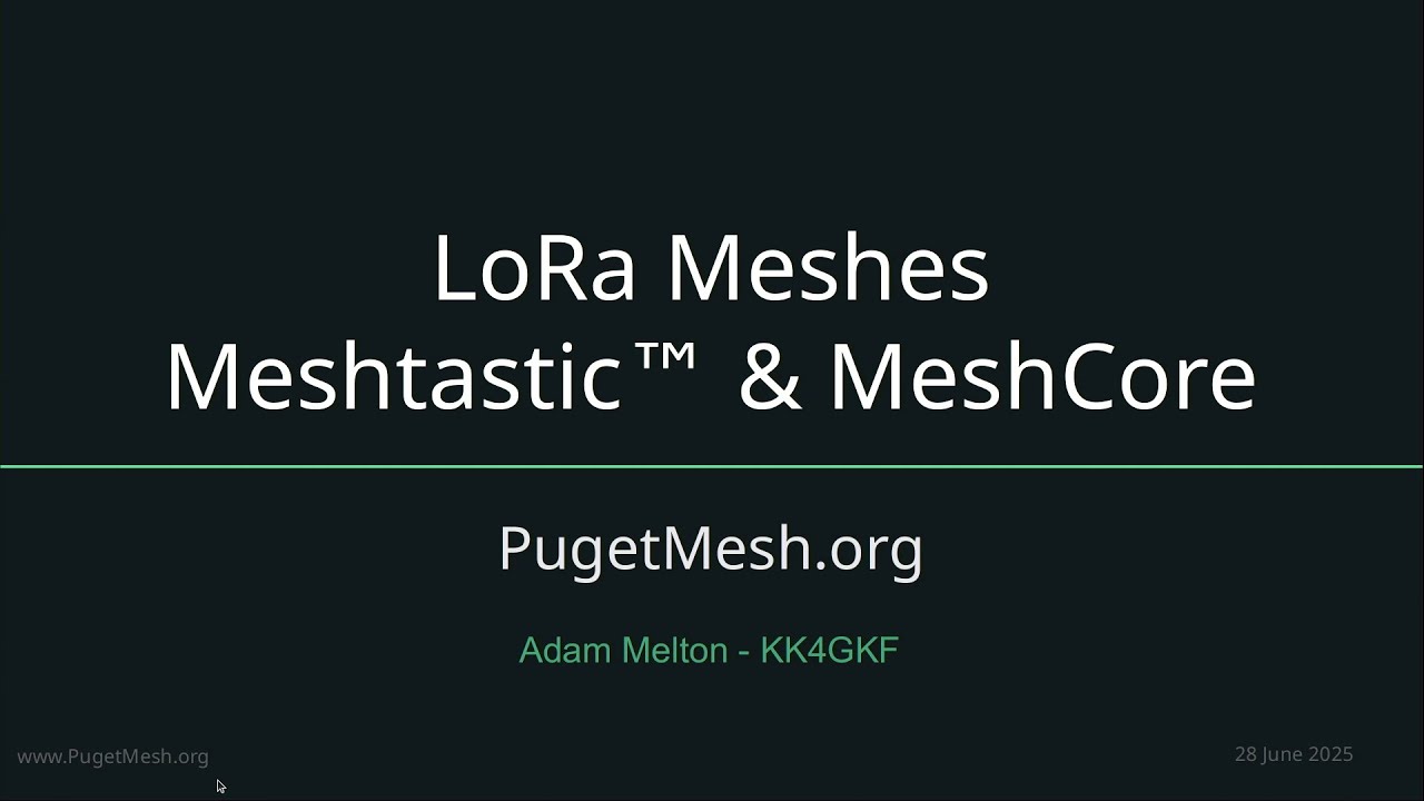 Meshtastic & Meshcore Presentation at the 2025 Seattle Radio Field Day