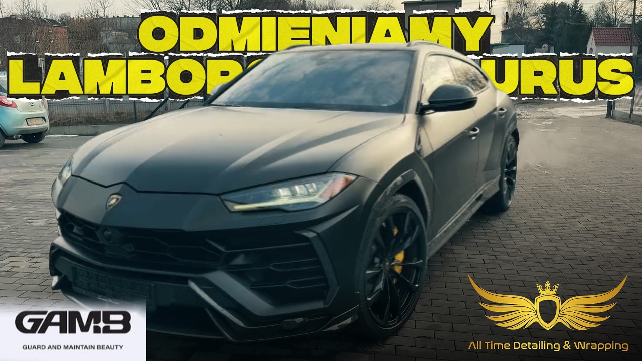 REAKCJA KLIENTA NA OKLEJENIE LAMBORGHINI URUS - ZMIANA KOLORU FOLIĄ PPF - GAMB - SATIN BLACK
