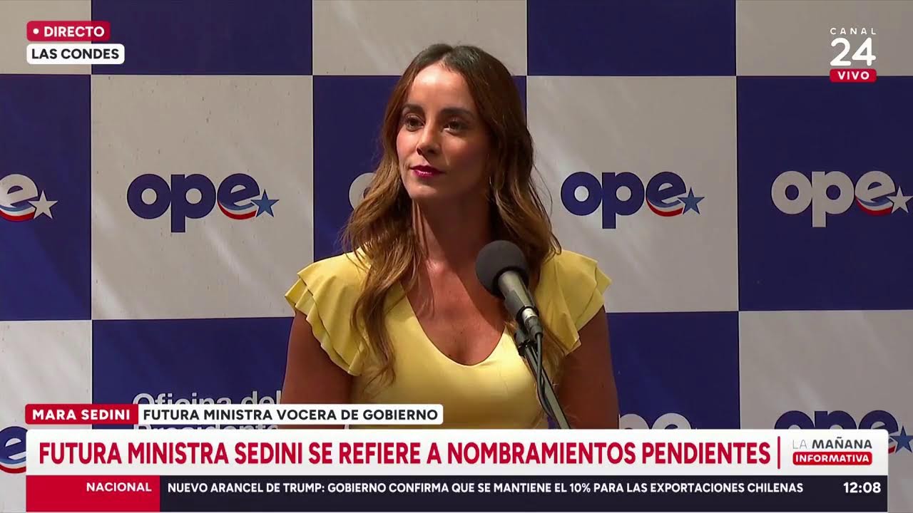 AHORA | FUTURA MINISTRA SEDINI SE REFIERE A TENSIÓN CON EE.UU.