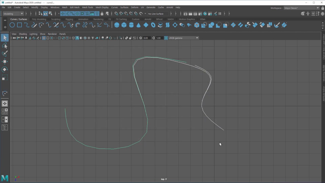 21. CURSO DE MAYA - Curvas