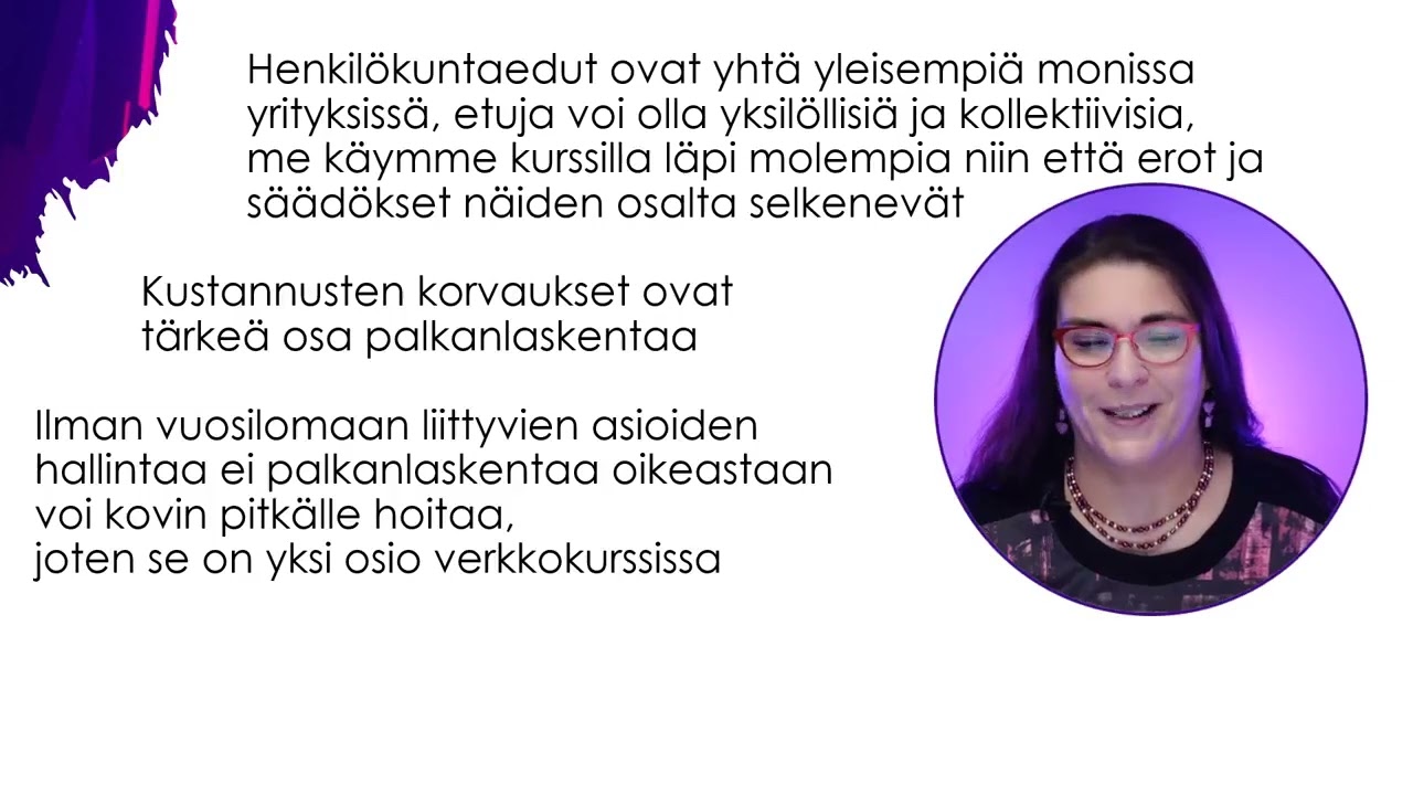 Palkkahallinnon peruskurssin esittelyvideo