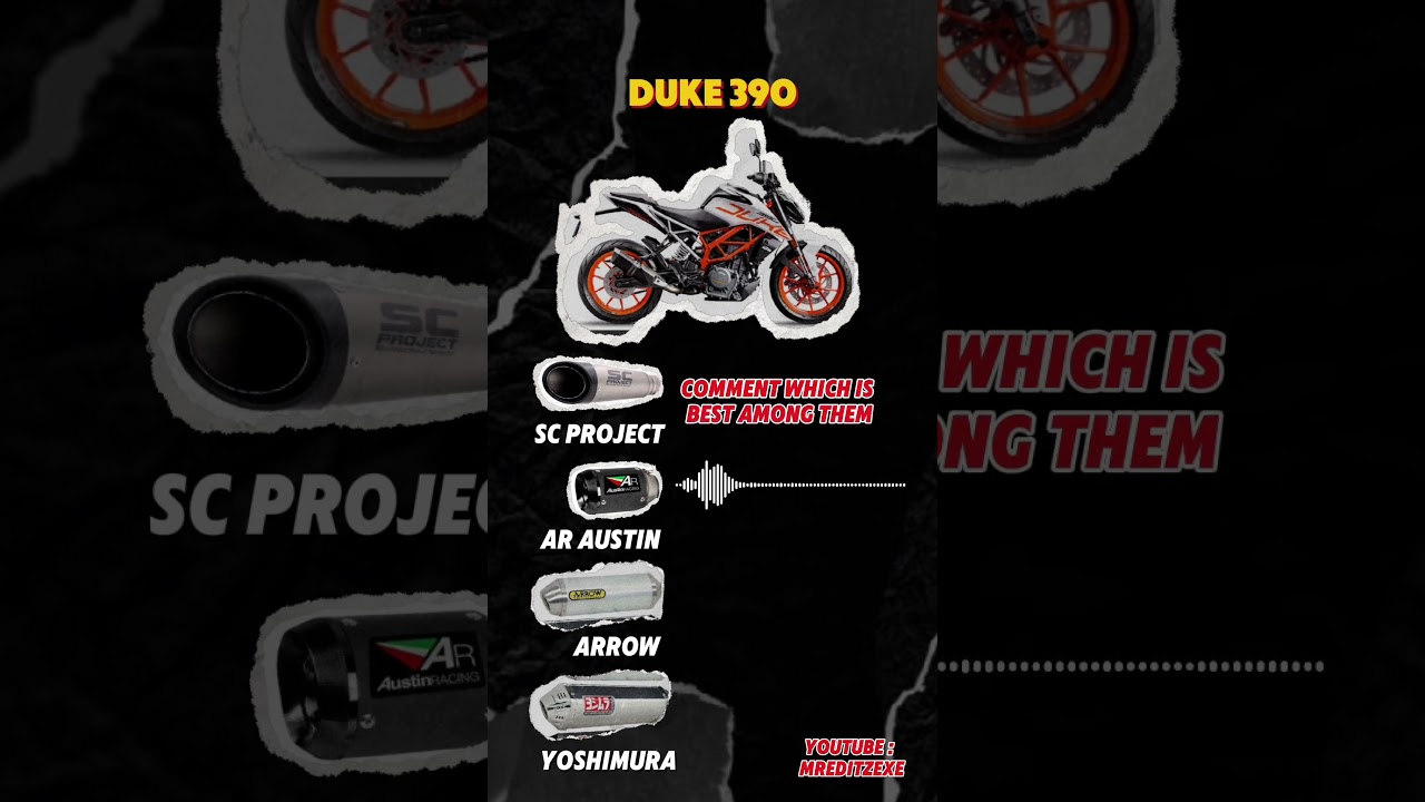 &ldquo;Which Exhaust Sounds Better on Duke 390? 🔥&rdquo;#shorts #duke390