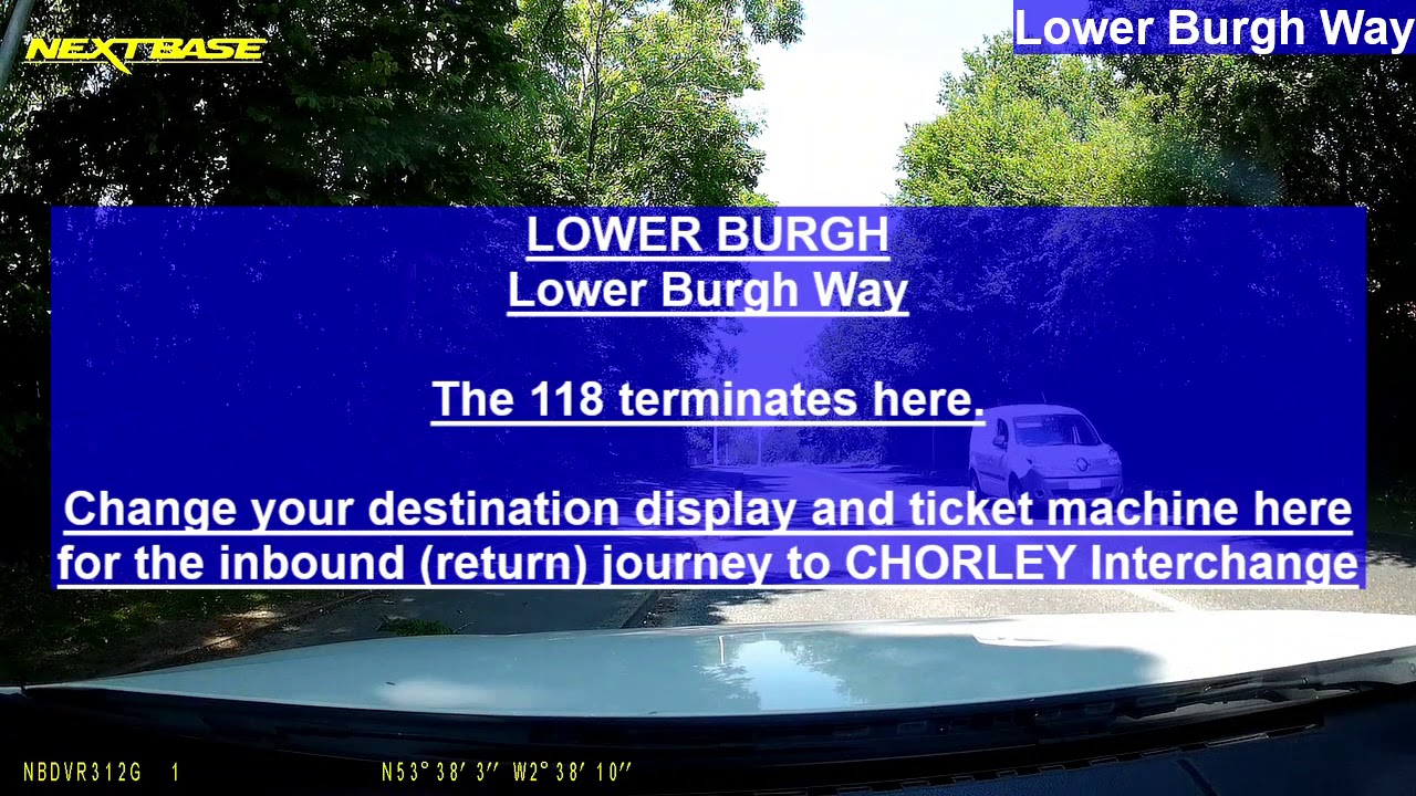 118 Chorley - Lower Burgh - Chorley. July 2020