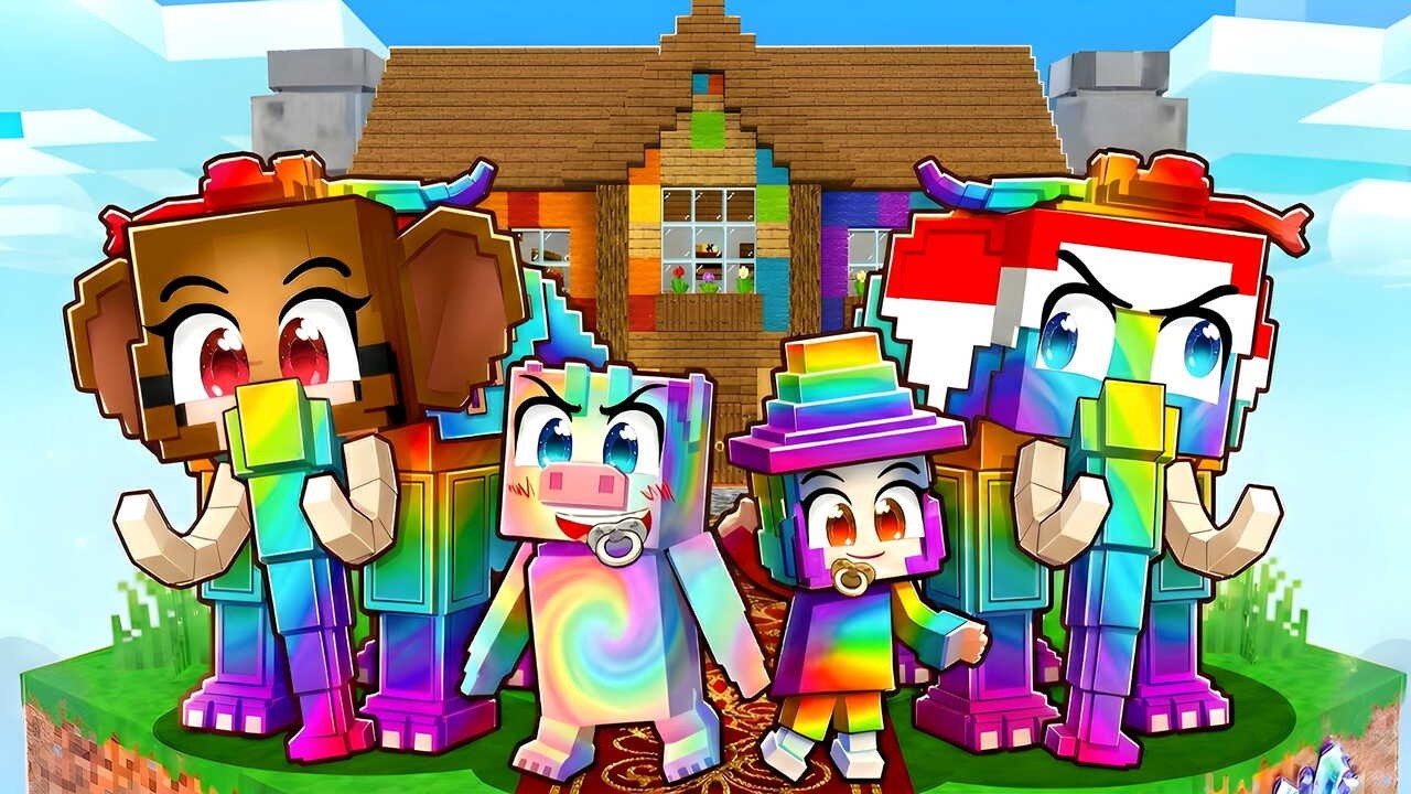 Máme OG RAINBOW RODINU v Minecraftu!