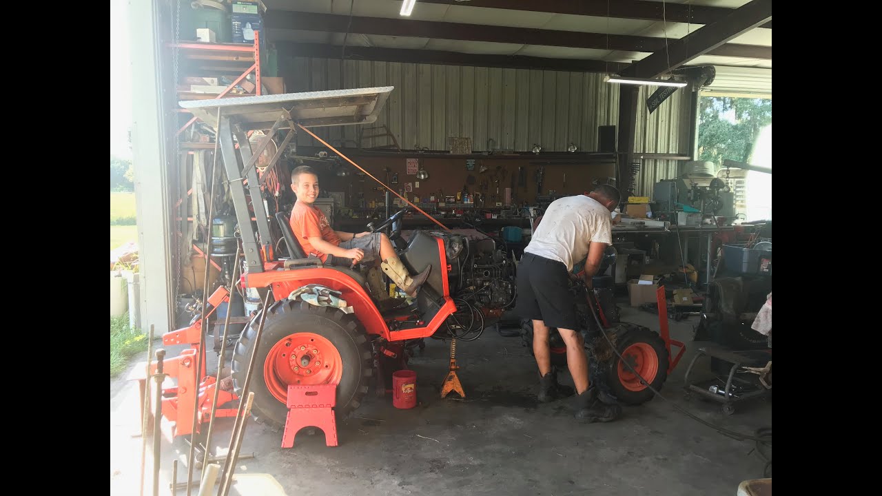 Kubota B1700 Tractor Engine Rebuild and No Start Fix