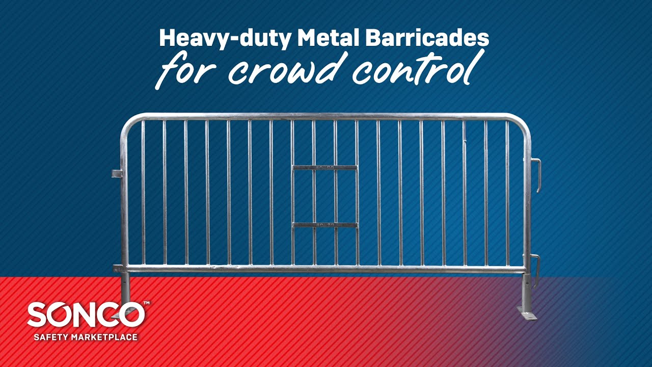 Heavy-duty Metal Barricades for crowd control | SONCO Steel Barriers