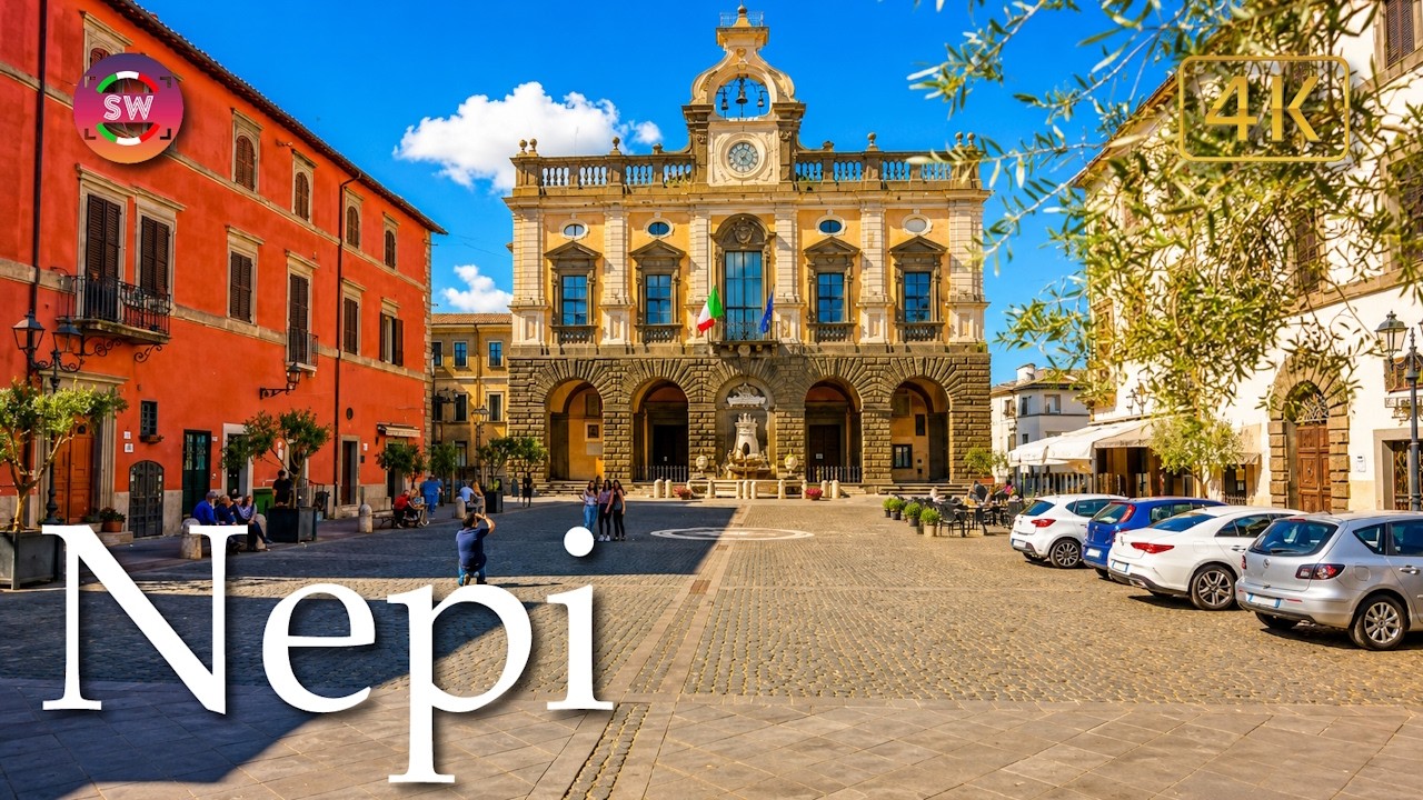 Nepi (Lazio), Italy【Walking Tour】History in Subtitles - 4K