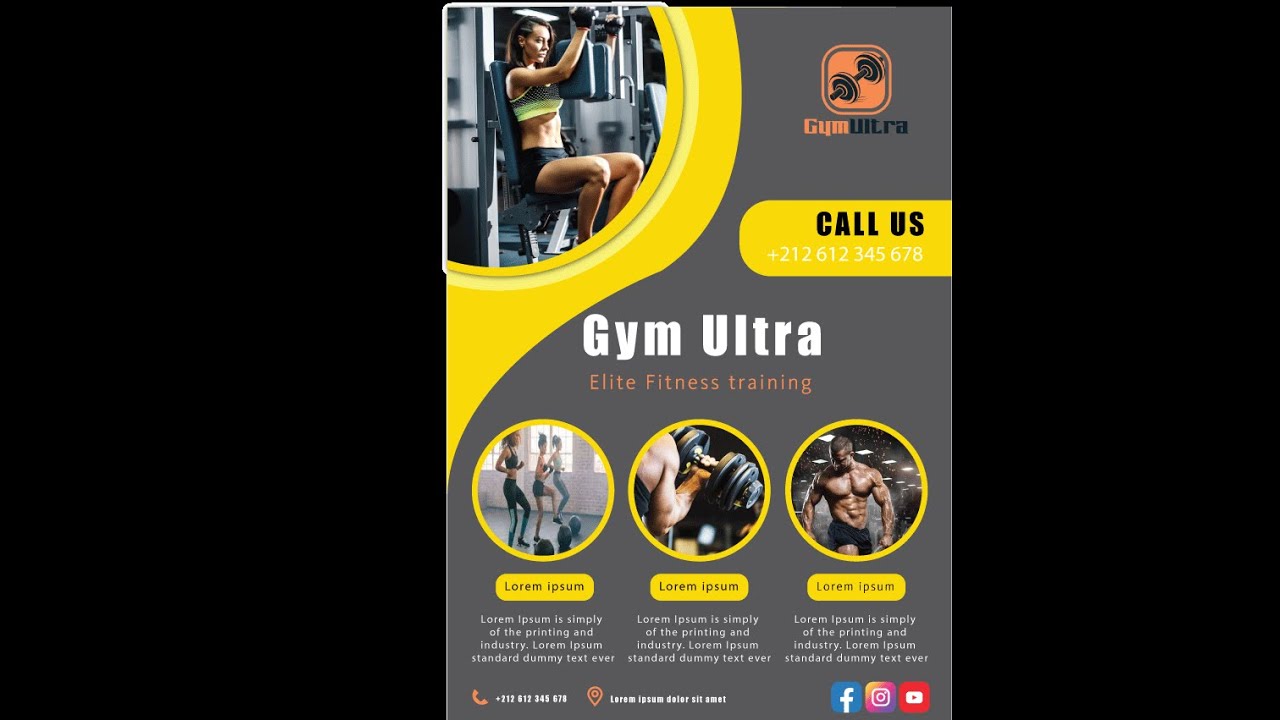 Fitness Flyer Design Tutorial using Adobe Illustrator cc