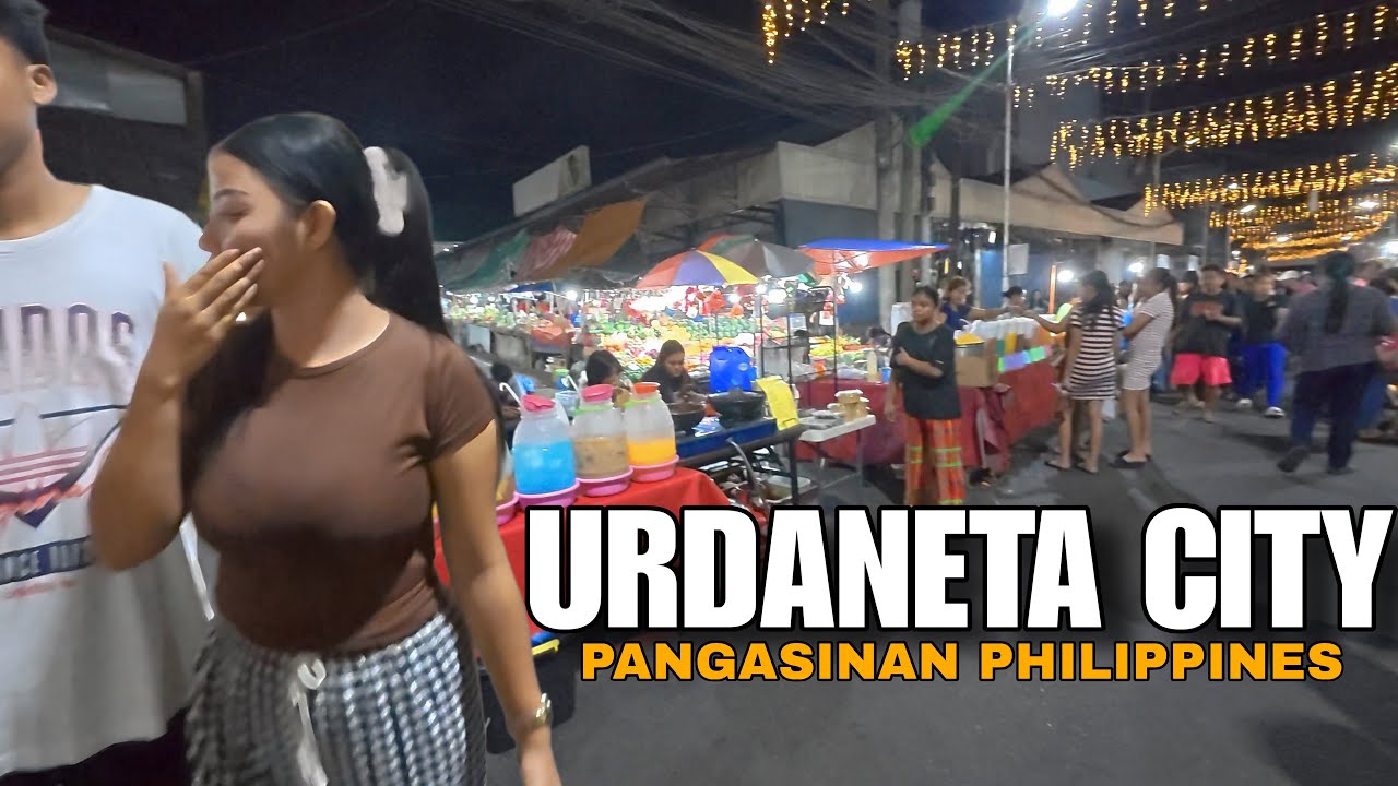 STREET FOOD TOUR AT NIGHT|URDANETA CITY PANGASINAN PHILIPPINES NIGHT MARKET TOUR [4k]