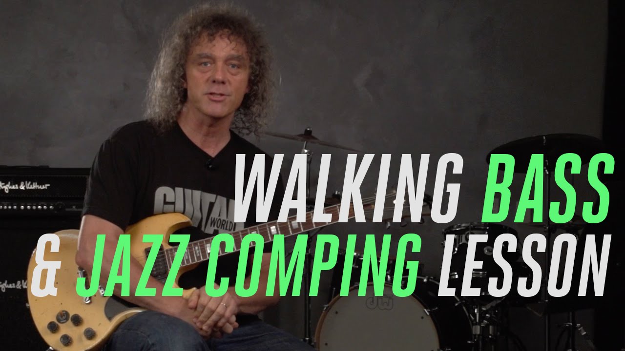 Jazz-Blues Lesson! Combining Walking Bass and Flat-Four Comping  with Jimmy Brown