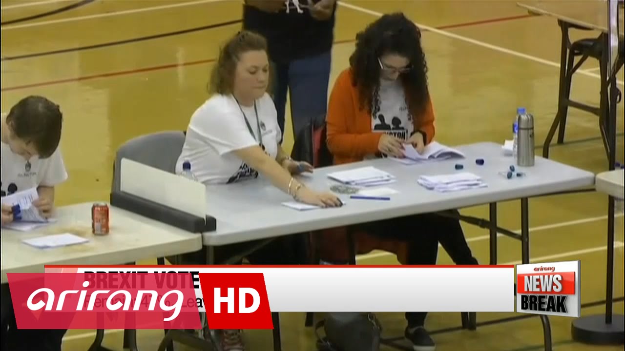 ARIRANG NEWS BREAK 10:00 Early Brexit results show Leave vote in the lead