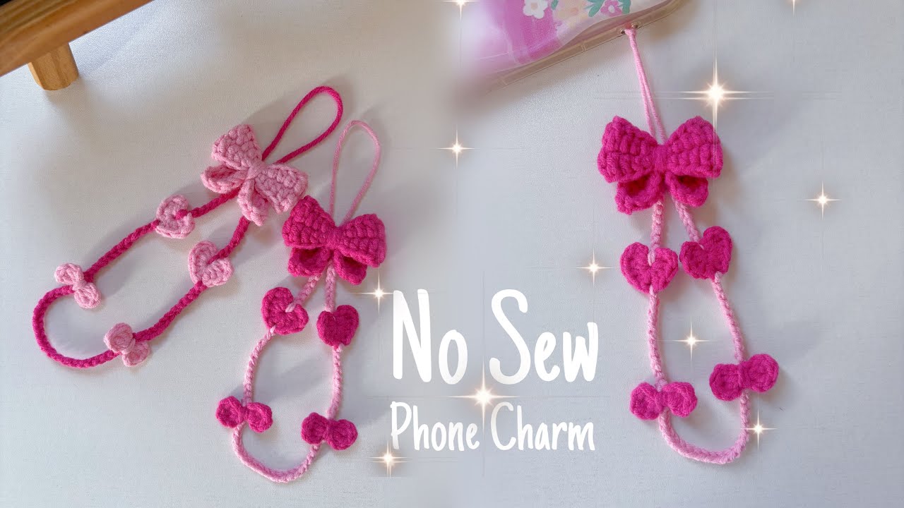 🎀 Crochet Phone Charm 🎀 NO SEW | Step by Step | No Skip | Easy Tutorial