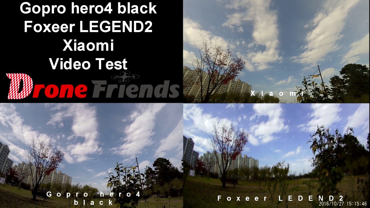 GoproHero4 vs FoxeerLegend2 vs Xiaomi VideoTesr