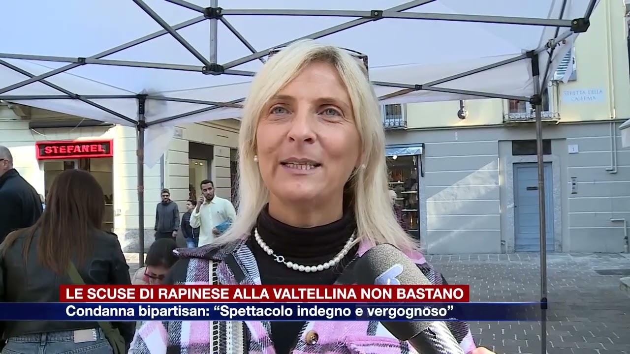 Etg - Le scuse di Rapinese alla Valtellina non bastano, la condanna bipartisan