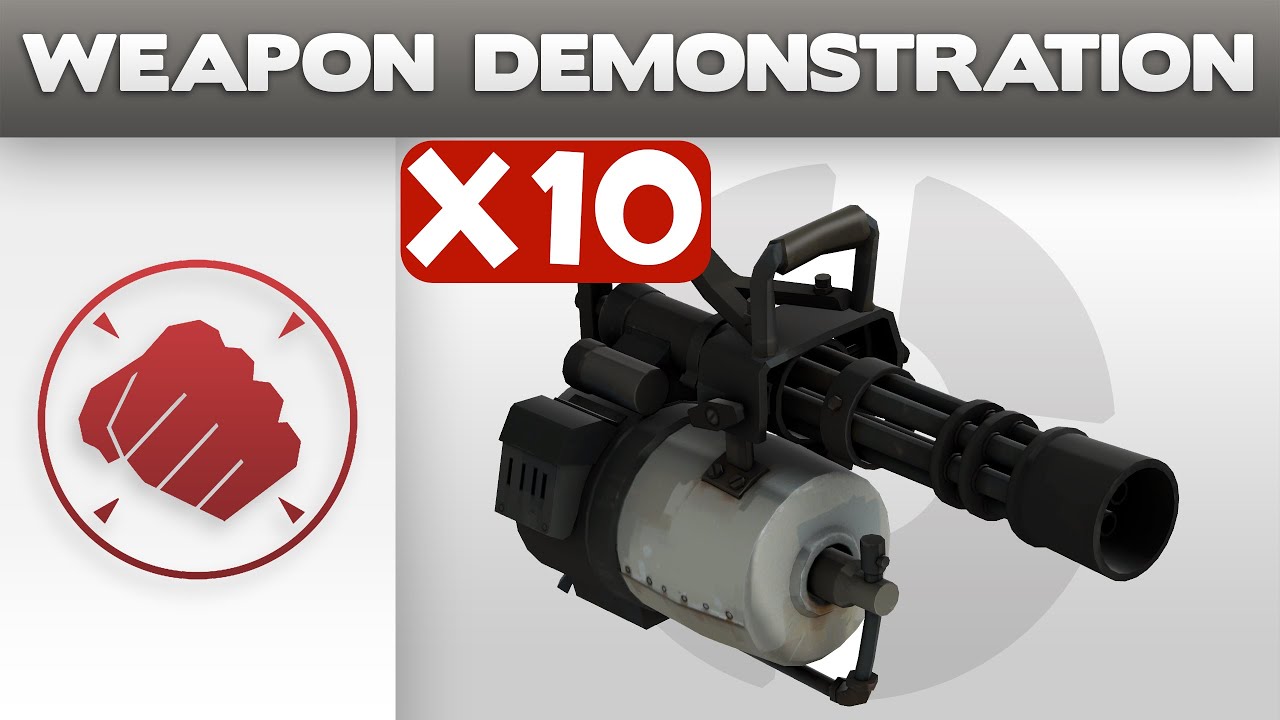 Multiplied by 10 Weapon Demonstration - Minigun