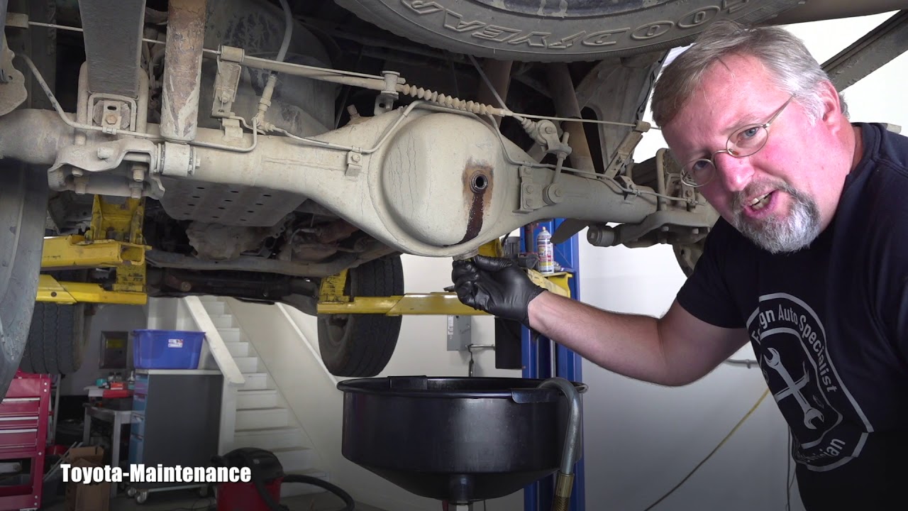 Tacoma rear differential gear oil change