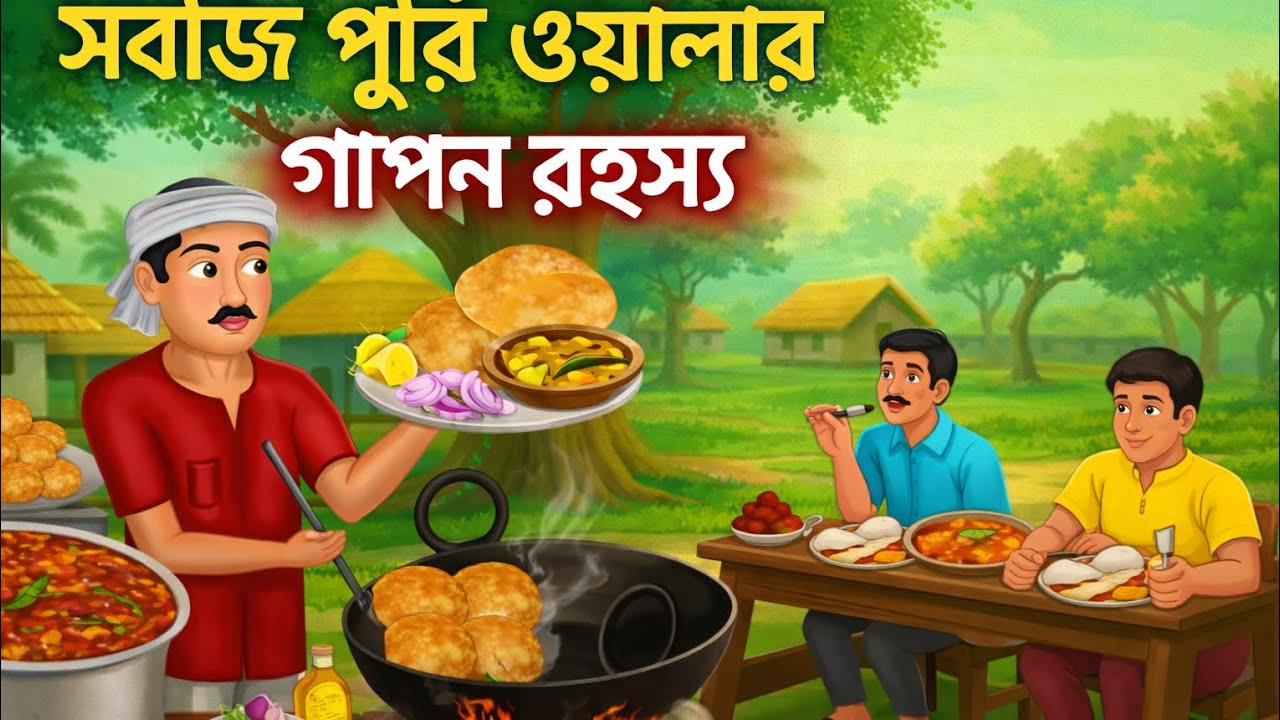 সবজি পুড়ি ওয়ালার কাহিনী#cartoon 