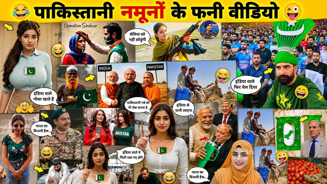पाकिस्तानी नमूनों के फनी वीडियो😜😂 Part-97 || Pakistani Funny Reaction Videos || @PRINCE-ALLROUNDER 