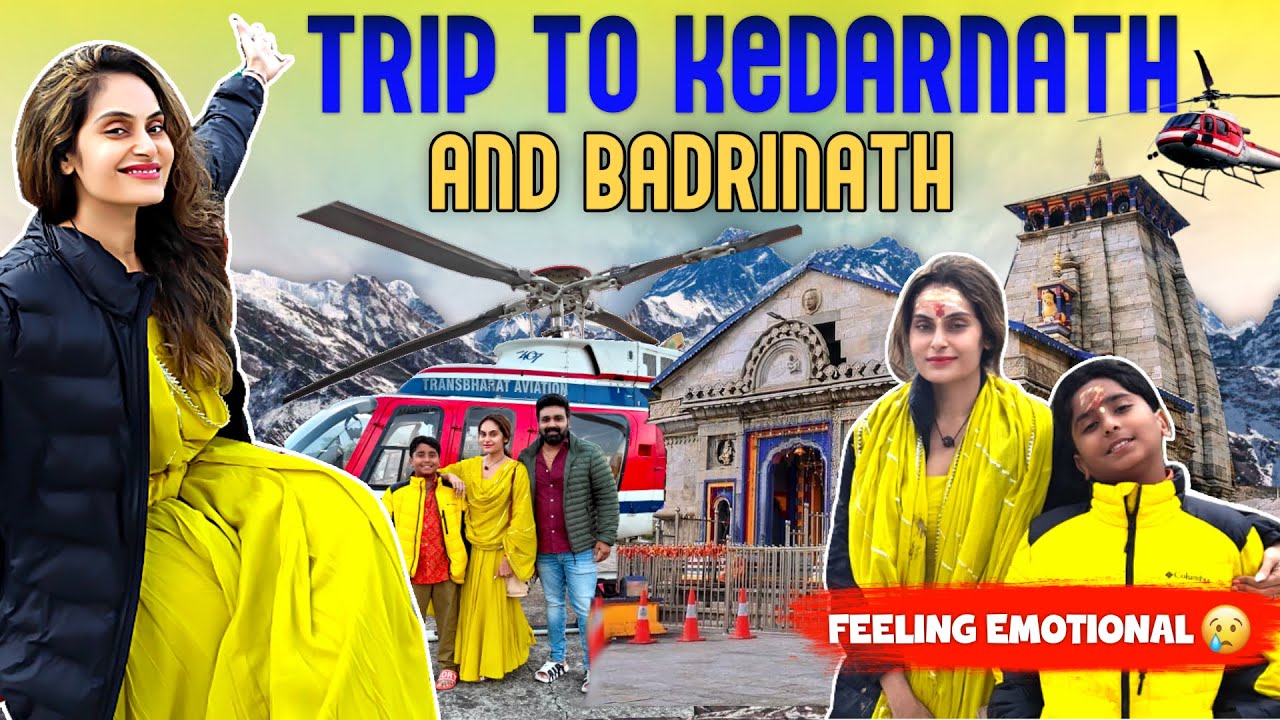 Almost Cried 🥺 After Darshan in Kedarnath Temple | Helicopter Ride is the Best 💯 | Shrutika Arjun