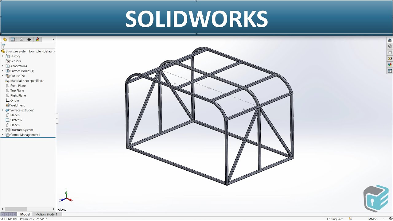 SOLIDWORKS - How to use the Structure System Command? | Example Case Study