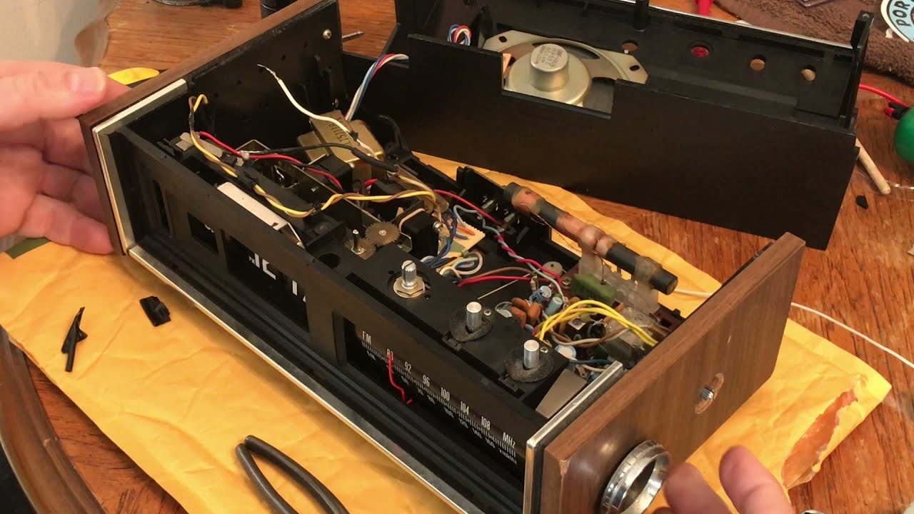 Panasonic Model RC 7053 flip clock radio repair volume ,motor and bulbs