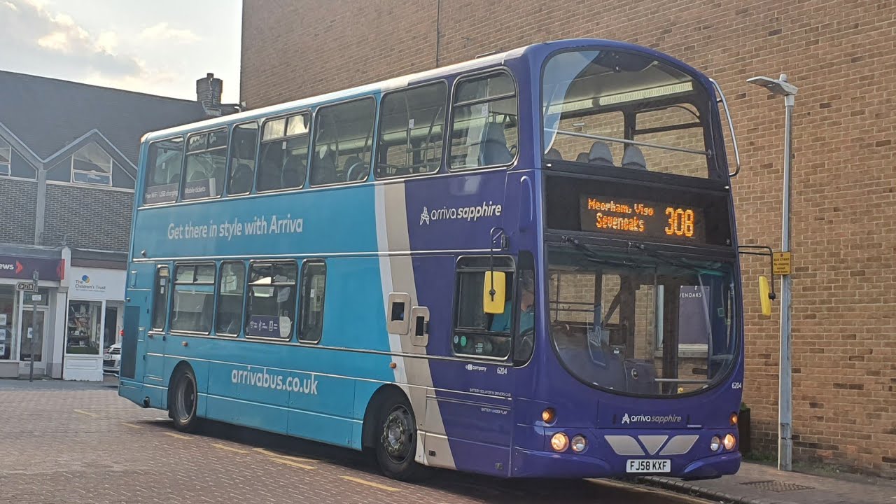 Route Visual | Arriva Kent Thameside | Route 308: Sevenoaks - Gravesend | 6204 FJ58 KXF