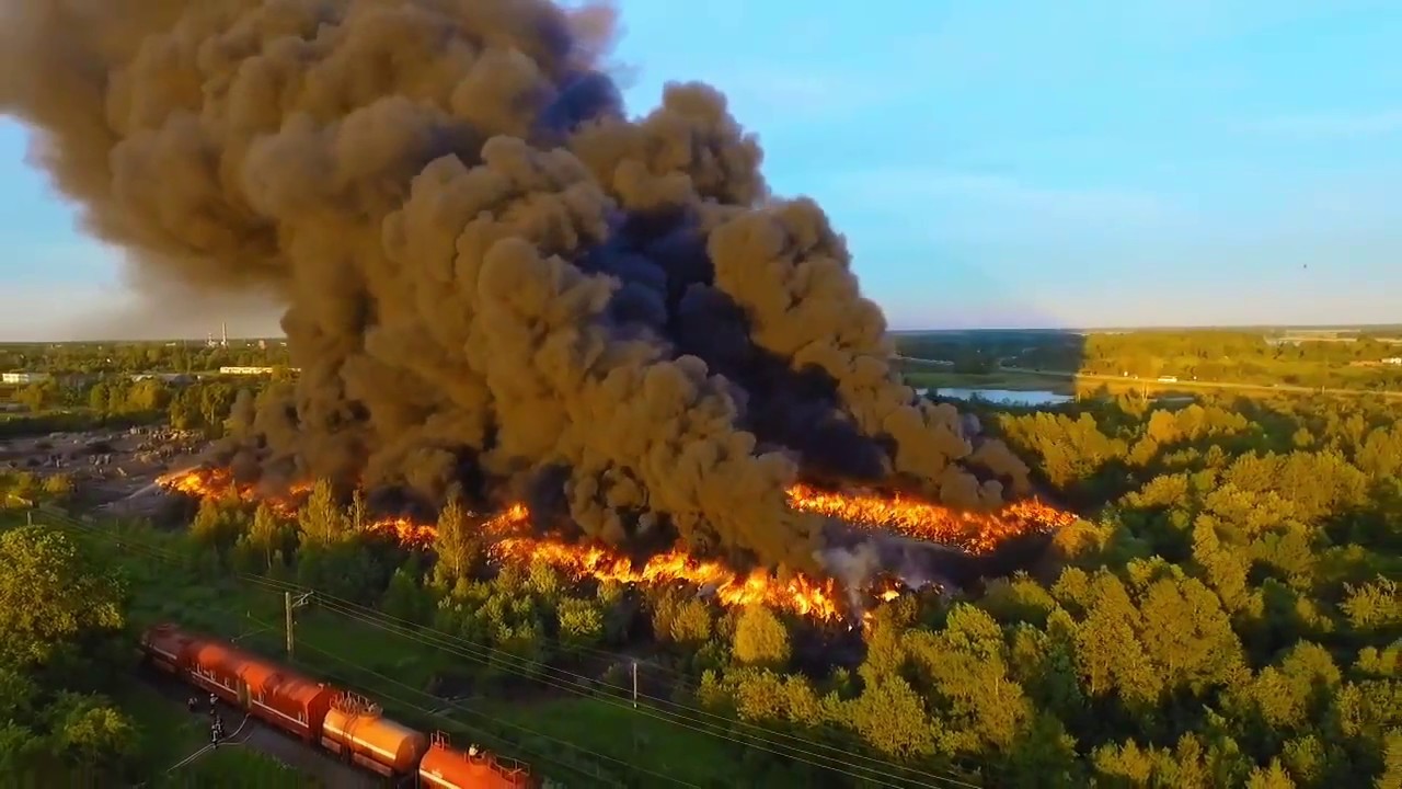 Пожар на юрмальской станции перегрузки и сортировки отходов