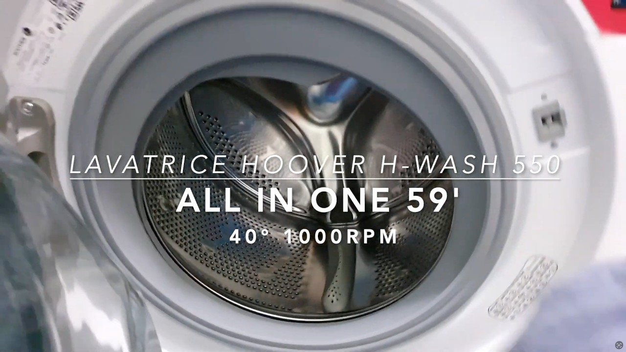 Lavatrice Hoover H-Wash 550 - ALL IN ONE 59', 40°c, 1000rpm (Full Cycle)