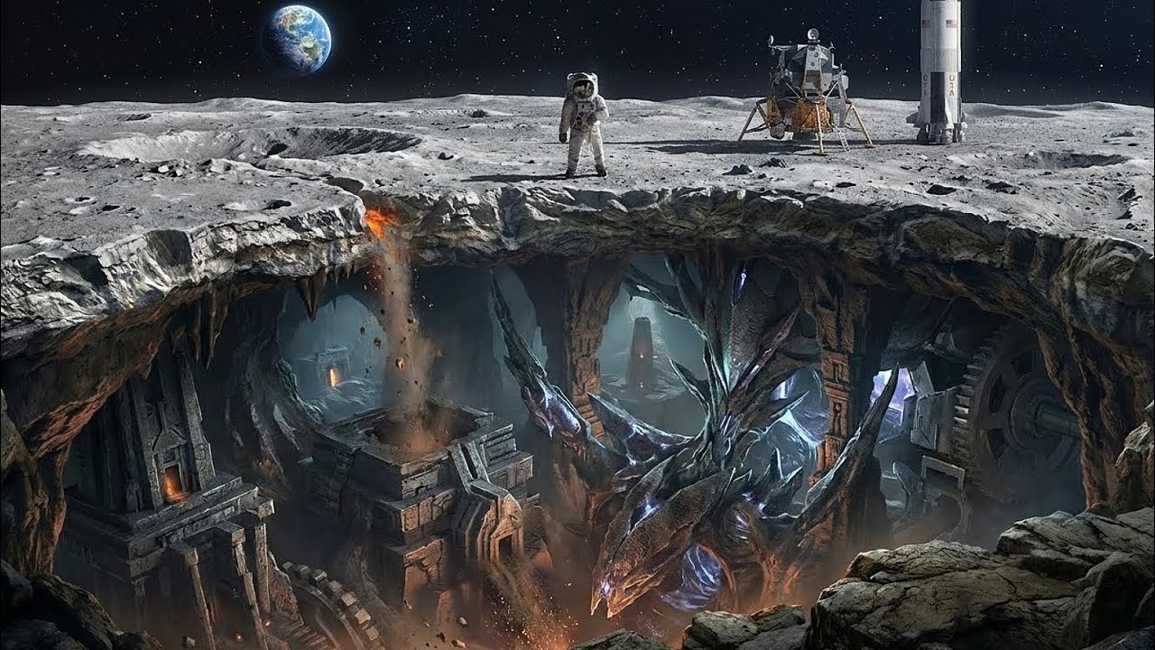 Полая луна - Что нашли под грунтом луны ? 