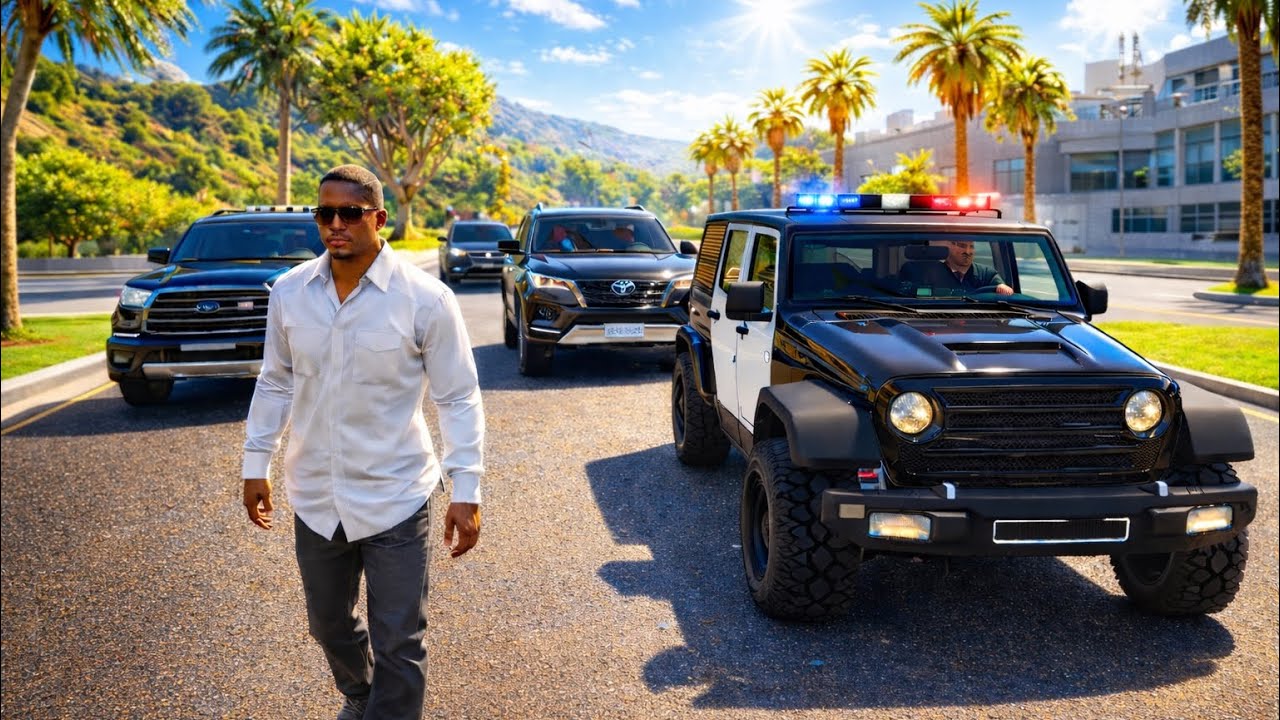 convoy of beautiful cars