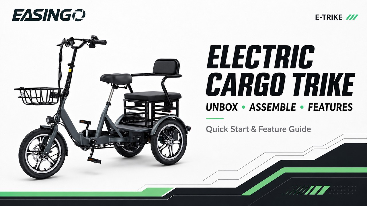 How to Assemble the BK-045 Electric Tricycle? | Foldable, 700W, 50 Miles, Senior-Friendly 2-Seater