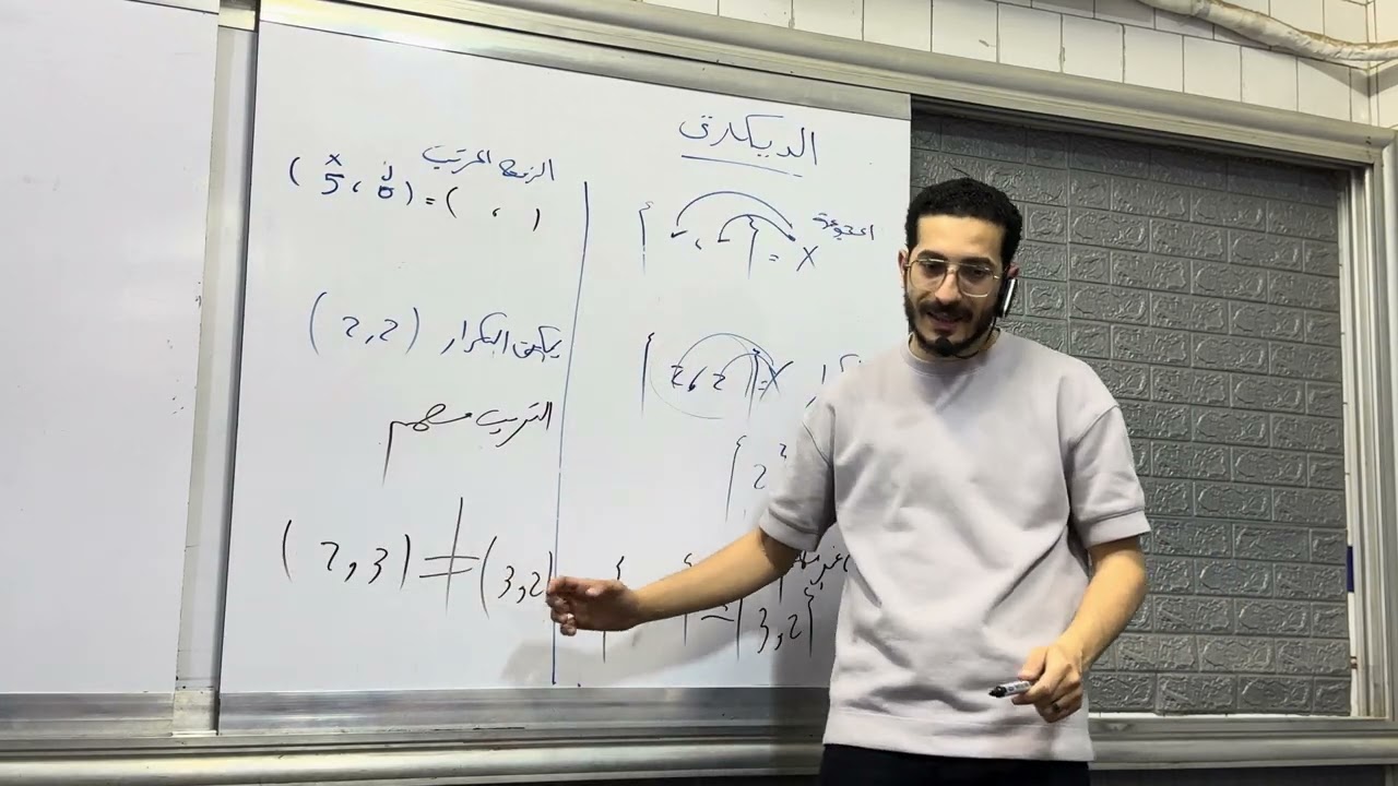 مقدمة الضرب الديكارتي للصف الثاني الأعدادي