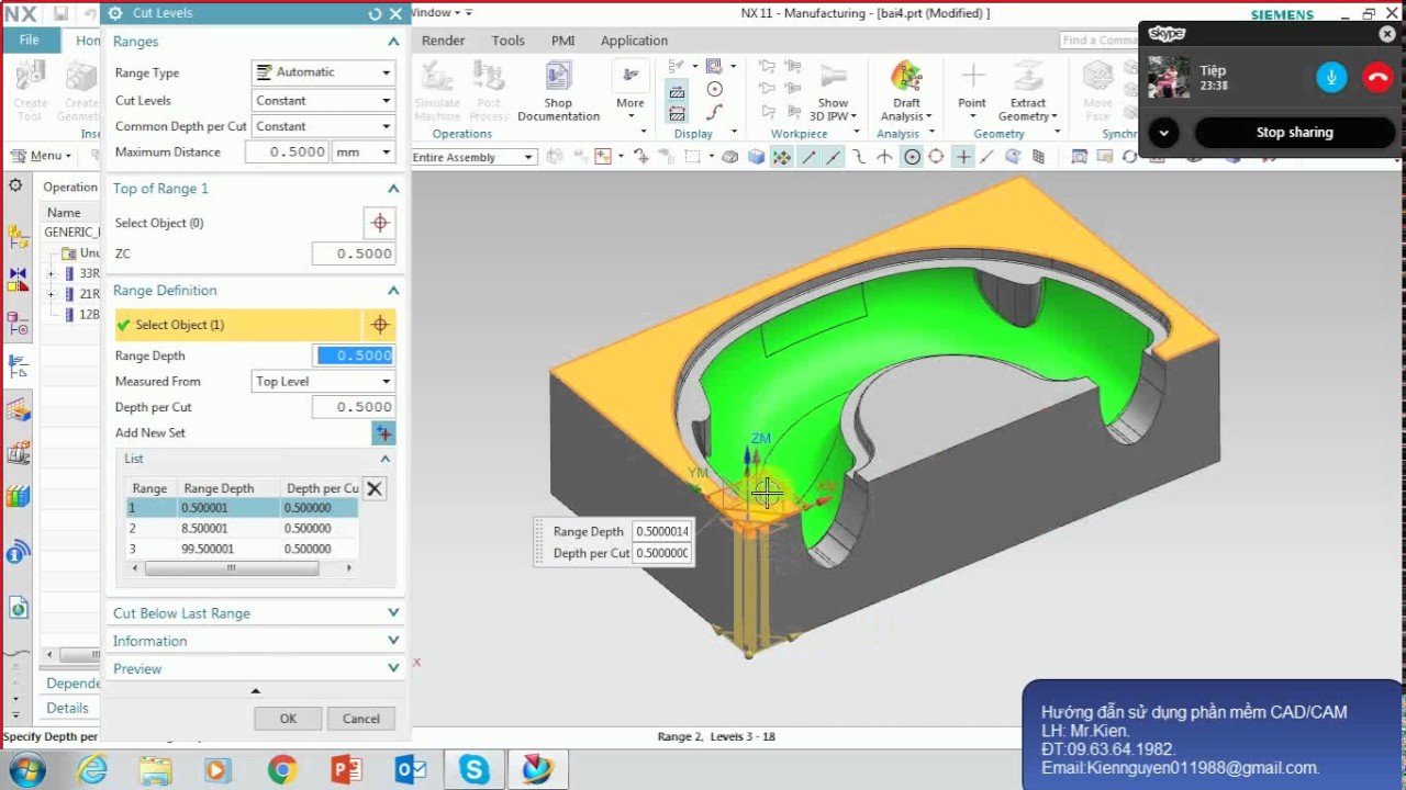 Gia Công Khuôn Mẫu Từ A-Z Trên NX  - NX CAM 11