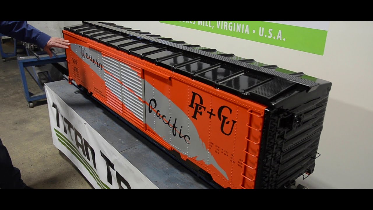 50' Riveted Boxcar by Titan Trains
