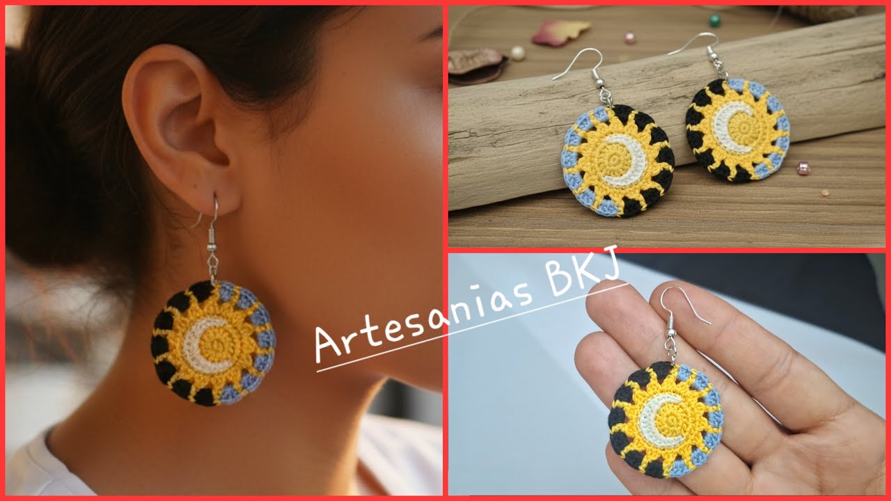 Hagamos aretes a crochet / TUTORIAL crochet earrings
