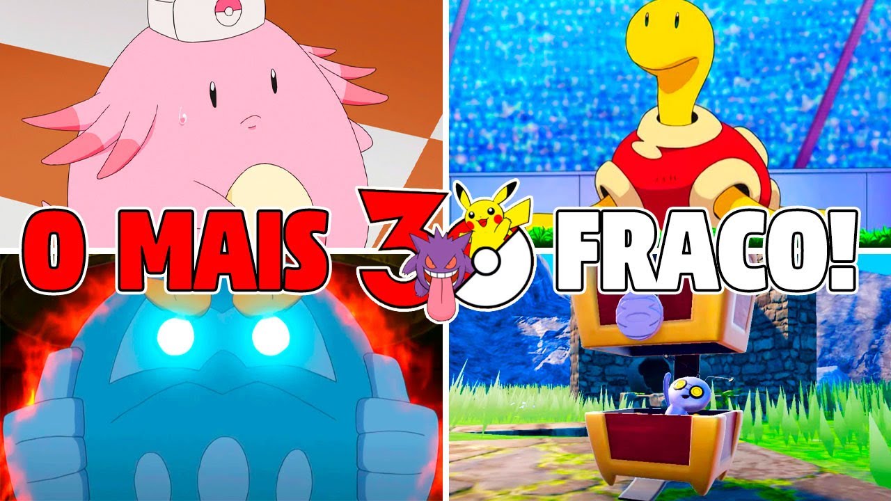 TOP 10 POKÉMON MAIS FRACOS DE TODOS OS TEMPOS