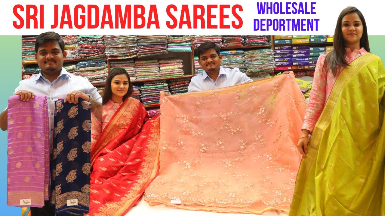 SRI JAGDAMBA SAREES WHOLESALE DEPARTMENT SECUNDERABAD || Wedding Special Saree Collection