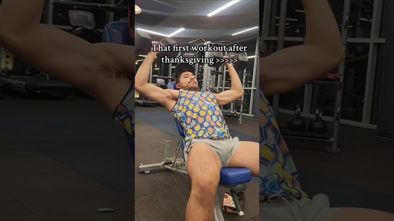 The first workout after thanksgiving 