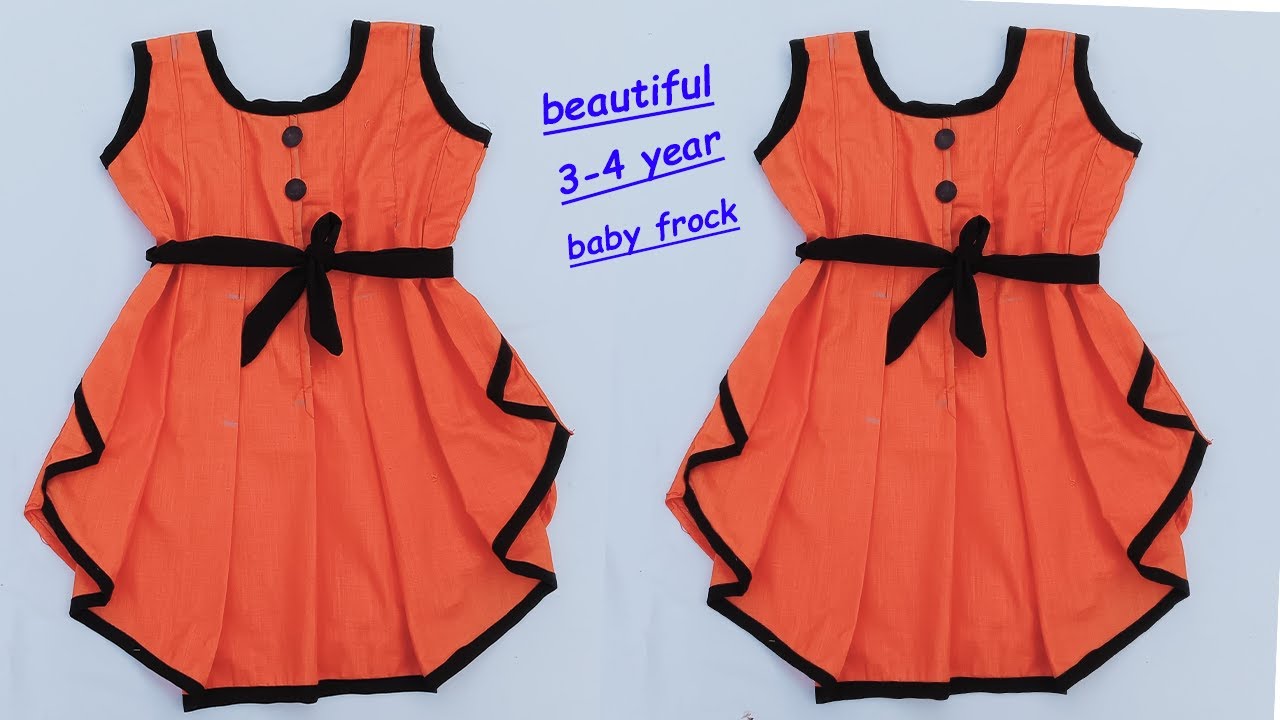 Very easy box pleated baby frock cutting and stitching/ Baby frock cutting and stitching