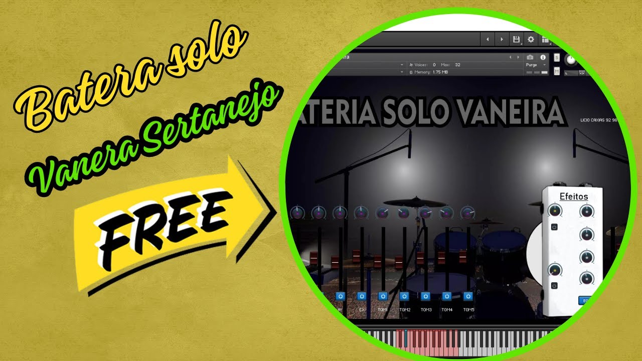 BATERIA SOLO SERTANEJO (VANERA) GRÁTIS
