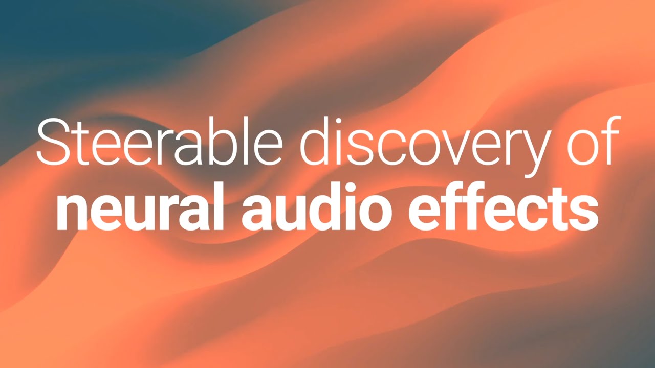 Steerable discovery of neural audio effects