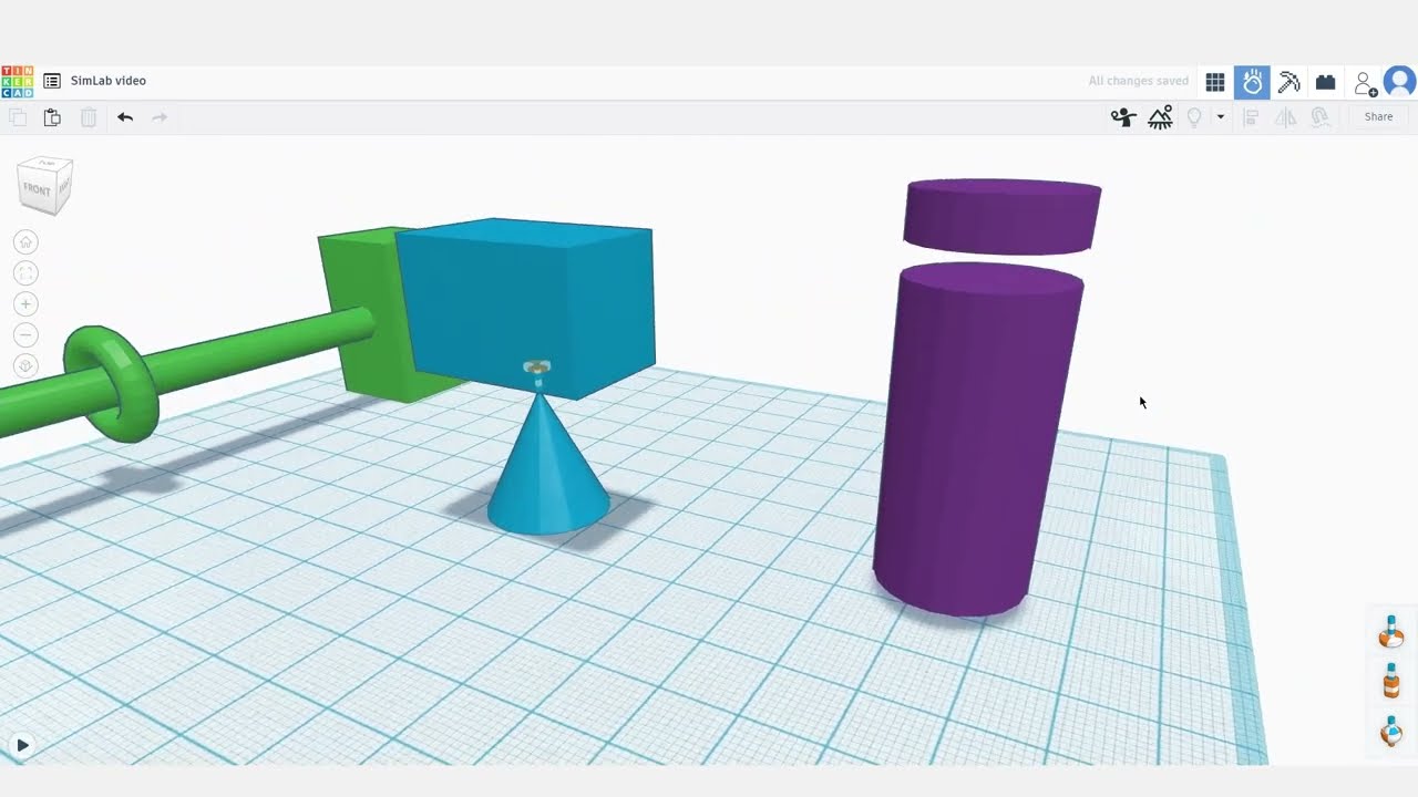 TINKERCAD — Урок 05 — Как анимировать и создавать симуляции объектов с помощью функций Simlab