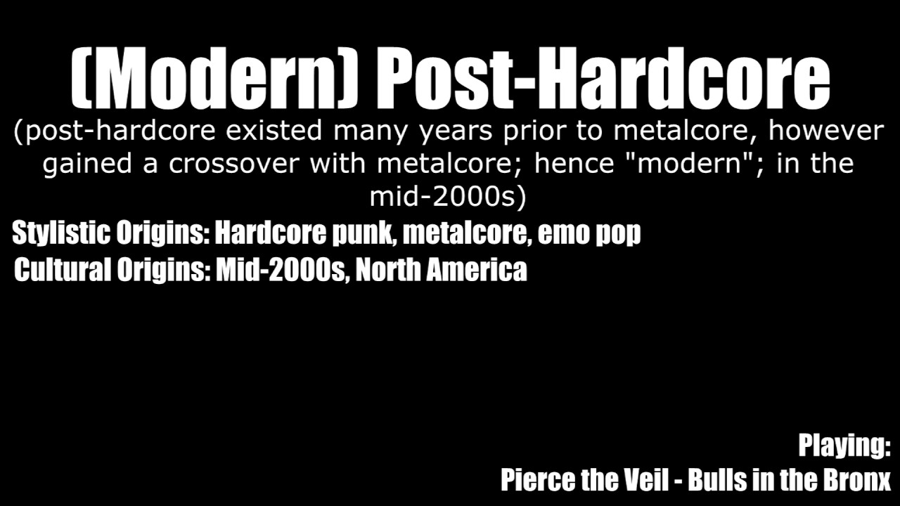 Styles of Metalcore & Metallic Hardcore