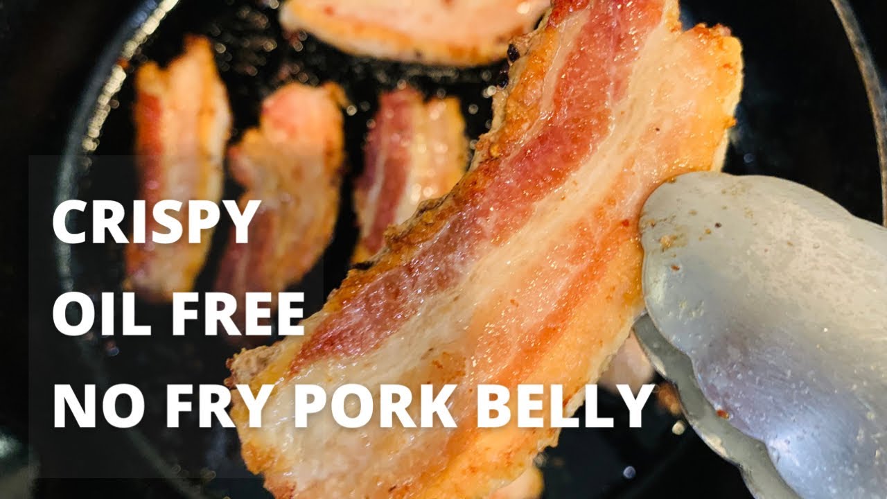Crispy Pork Belly | How to cook it crispier and oil Free| No fry