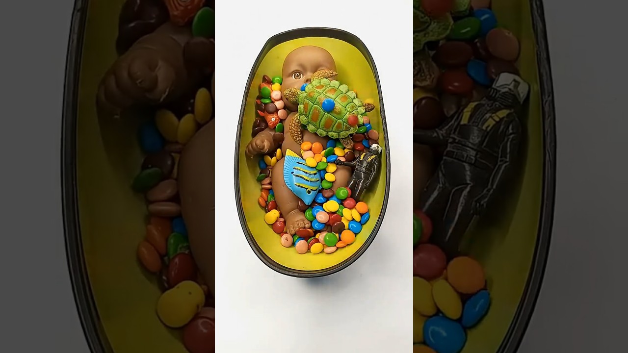Funny Candy Meets Slime | Pure Relaxing Vibes #satisfying #candyopening #chocolatedessert