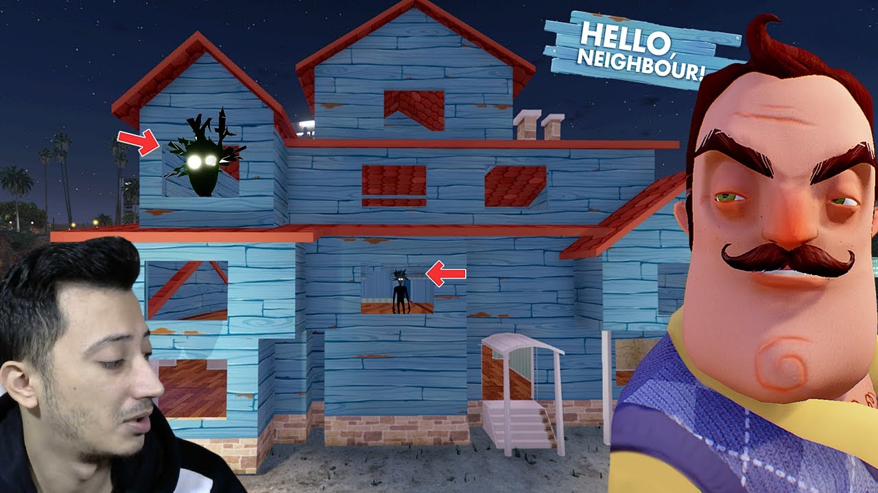 HELLO NEİGHBOR YENİ EVİ ! (İÇİNDE HAYALET VAR) - GTA 5 MODS