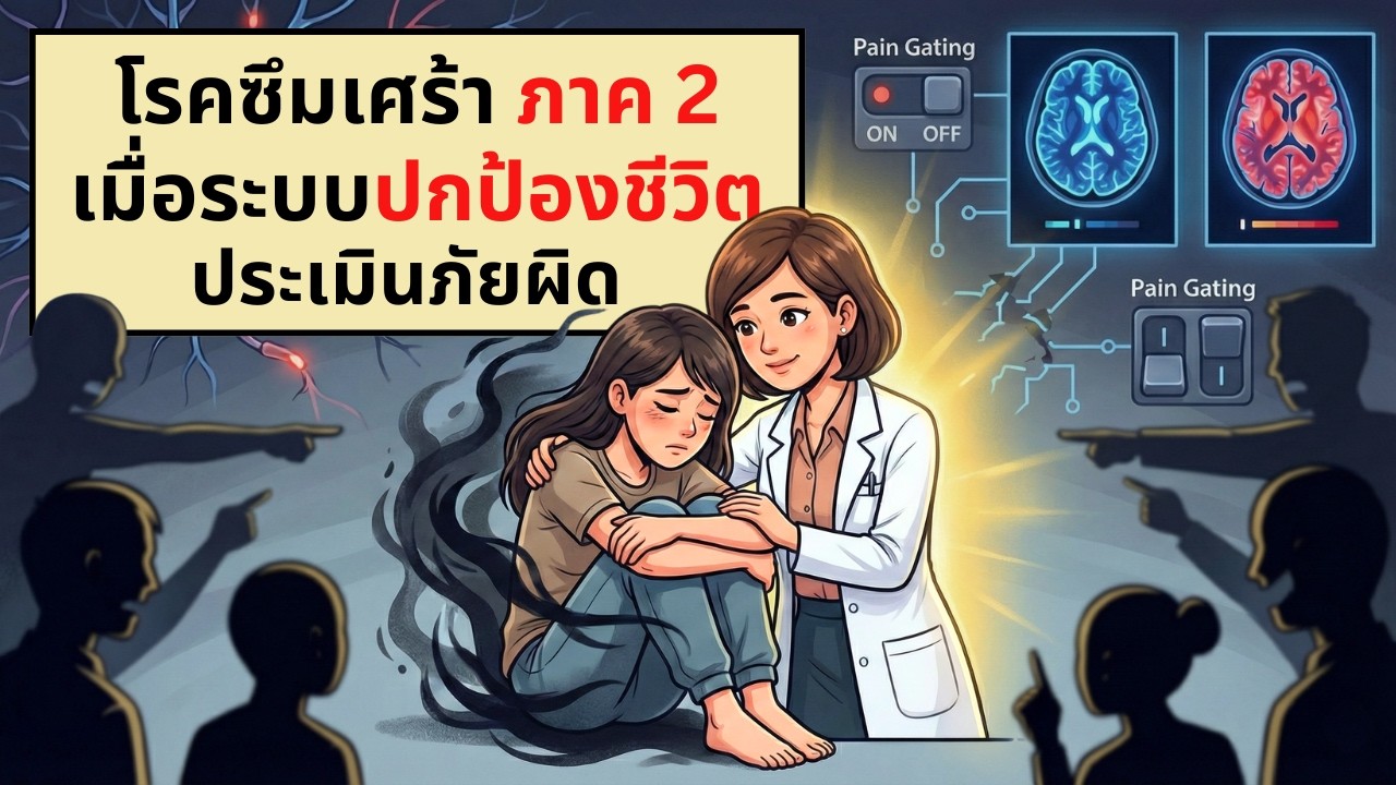 โรคซึมเศร้า ภาค 2 | เมื่อระบบปกป้องชีวิตประเมินภัยผิด | เรื่องไม่รู้รอบตัว