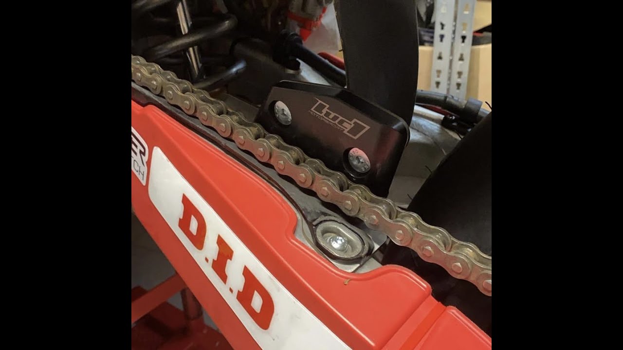 POSE guide chaîne 135€ #CRF450R #SUPERMOTARD