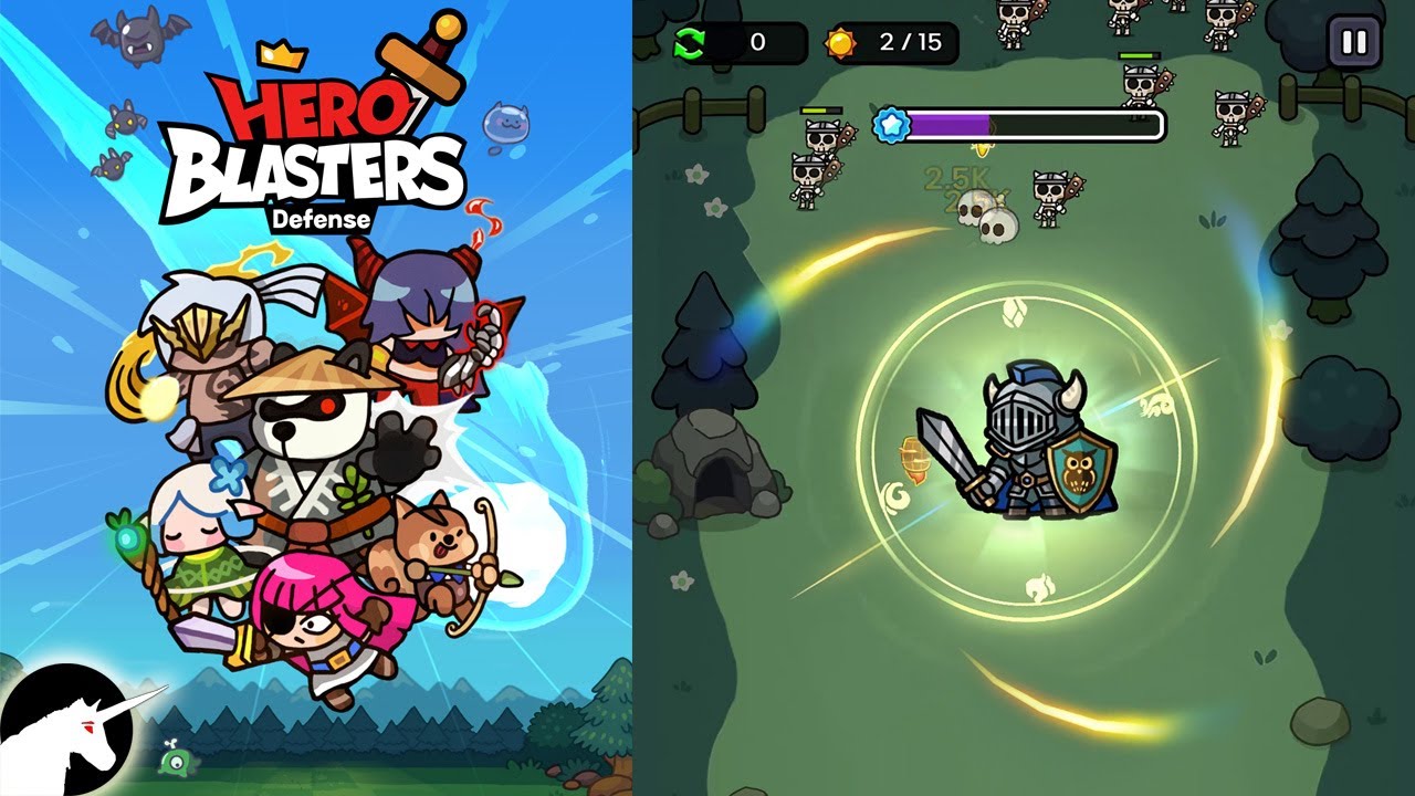 Hero Blasters Defense gameplay