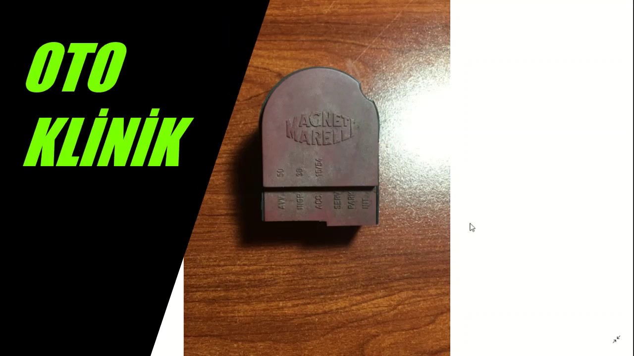 Kontak Termiği Değişimi - Kontağı Kapatınca Araç Stop Etmiyor ,Kontağı Açıyorum Elektrik Gelmiyorsa